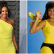 (L-)Tiffany Haddish attends the 2018 Vanity Fair Oscar Party on March 4, 2018 in Beverly Hills, California; Florence Griffith Joyner poses for a picture in 1988.